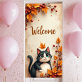 thumbnail image 4 of Decorative Design Welcome Banner Autumn Theme Cat Festive Decor Fall Decor for Home Decor Office Decor Indoor Decoration, 4 of 9