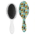 thumbnail image 2 of American Food-Themed Hair Brush - Smoothing Paddle Brush with Round-Tip Bristles, No-Pull Detangling for Wet/Dry Hair (Fast Food Lover's Choice), 2 of 5