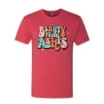 thumbnail image 2 of Wild Bobby Beauty From Ashes Groovy Font With Stars Vintage Men Premium Tri Blend Tee, Vintage Red, X-Large, 2 of 6
