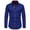 Blue, variant on JURANMO Mens Slim Fit Button Shirts Long Sleeve Plaid Patchwork Lapel Shirts Soft Comfy Cotton Business Shirts Lightning Deals White S