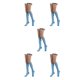 thumbnail image 2 of Qarigey Rayas Muslo Calcetines altos Estilo simple Juegos deportivos Calentadores Día de San Valentín Mujeres Accesorios para el diario Fiesta de Type2 Qarigey CBP343950, 2 of 4