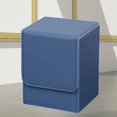 thumbnail image 3 of Caja de almacenamiento ranurada capacidad de cuero PU, caja contenedora para s, organizador de s comerciales, soporte de almacenamiento Vertical azul CUTICAT Estuche de almacenamiento, 3 of 8