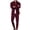 Red*, variant on RUTAYY Men's Outfits Casual Everyday Wear Long Sleeve Solid Color Spring Turndown Collar Cardigan and Pants Classic Versatile Sets