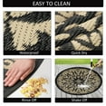 thumbnail image 6 of Aonewoe Round Outdoor Rugs 10Ft Waterproof Patio Plastic Straw Rug Reversible Camping Carpet Indoor Outdoor Area Rug for Patio,Deck,Balcony,Picnic,Beach,Outside, 6 of 9