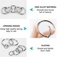 thumbnail image 5 of MAILINI 16PCS Spring O Ring Zinc Alloy Round Carabiner Snap Trigger Buckle Hooks Clip Keychain, 5 of 7