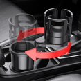 thumbnail image 4 of Portavasos funciones 2 en un para coche, soporte giratorio de 360  degree, ajustable, extensible, doble, , soporte para botella de agua, kusrkot  soporte para bebida de coche, 4 of 8