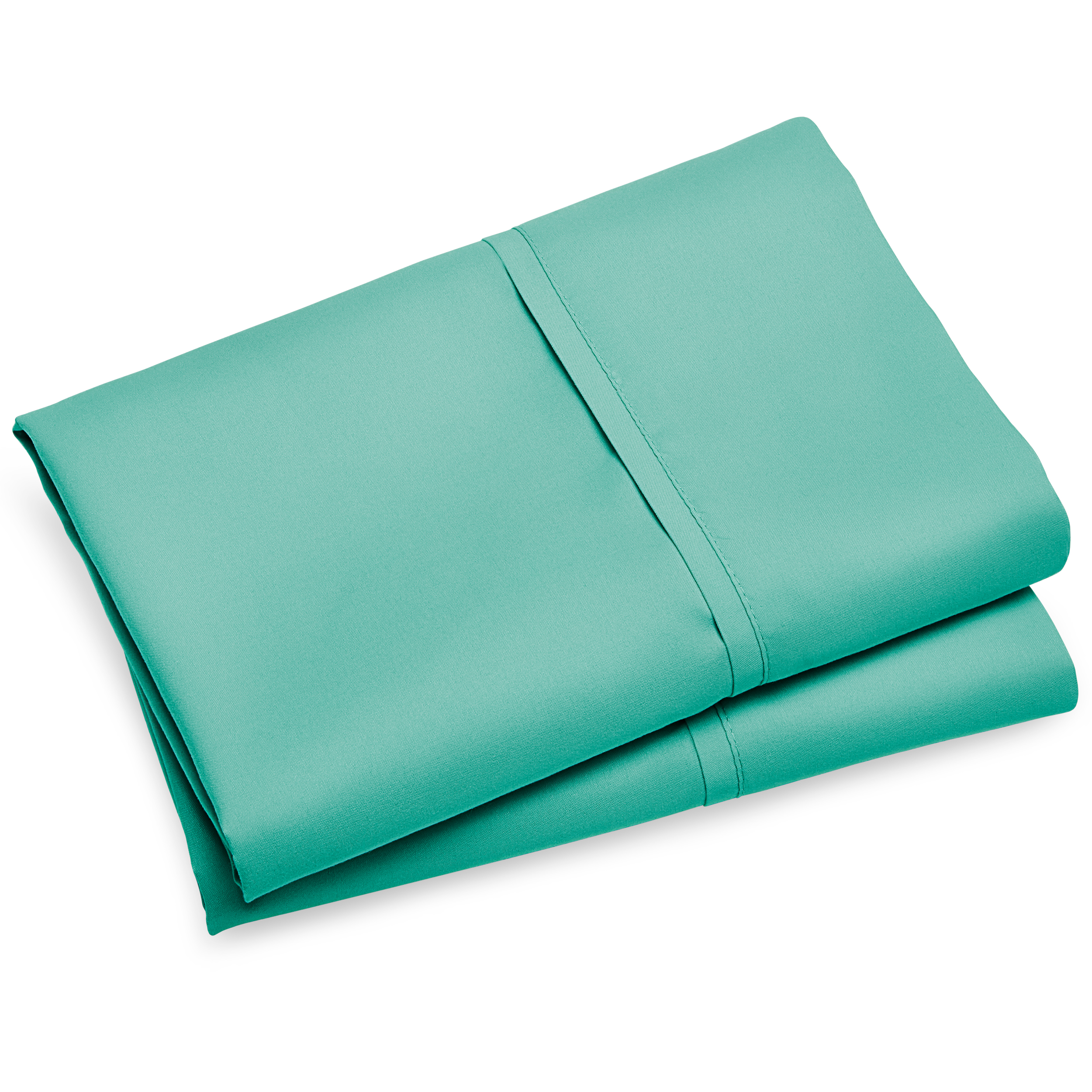Bare Home Premium 1800 Ultra-Soft Microfiber Pillowcase Set - Double Brushed - Hypoallergenic - Wrinkle Resistant (Standard Pillowcase Set of 2, Turquoise)