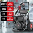 PowerSmart 3200PSI Gas Pressure Washer with 5 Nozzles & Soap Tank High