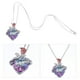 thumbnail image 4 of KAKOWELY Collar con colgante de corazón de cristal y rosa para el Día de la Madre, regalo para mujer, 4 of 5