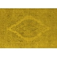 thumbnail image 1 of Ahgly Company Machine Washable Indoor Rectangle Oriental Yellow Industrial Area Rugs, 7' x 9', 1 of 4