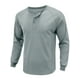 thumbnail image 4 of Blusa para hombre Henley Camisetas Manga larga Verano Tops Hombres Jersey acanalado Ropa diaria Camiseta básica, 4 of 5