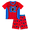 Spiderman Red, variant on Minecraft 2-Piece Short Sleeve and Short Pajama Set, 4-16