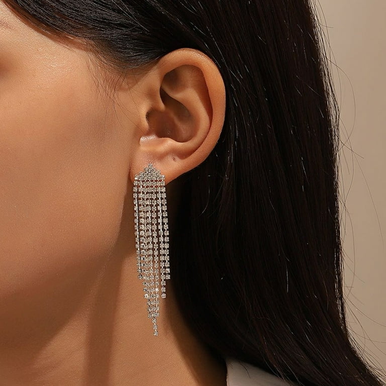 TATIANA★(シルバー925)Twinkle Garland drop earring Amazon.com: 925 Sterling Silver Sparkly Star Drop Earrings