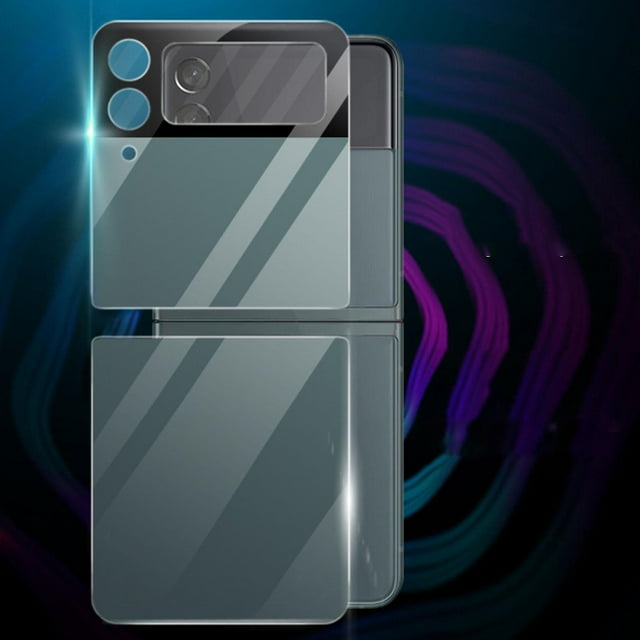 2pcs Protective Film Compatible Samsung Galaxy Z Flip 3, Z Flip 3 Back Side Colorful Screen Protector
