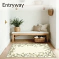 thumbnail image 3 of ODIKA 4'x6' Machine Washable Non-Slip Area Rug, Pile with Non Skid Backing High Traffic Rug, Beige, 44048, 3 of 7