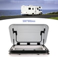 thumbnail image 2 of DENSET 800mm*500mm Roof Window Hatch RV Caravan Trailer Skylight Vent Hatch w/LED Light, 2 of 16