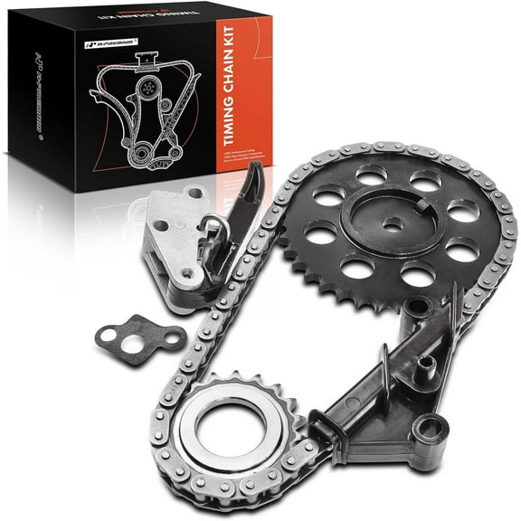 A-Premium Set of 5PCS Engine Timing Chain Kit W/Tensioner & Guide & Sprocket [fit OHV, 6Cyl 2.9L] Compatible with Ford Bronco II 1986-1990, Ranger 1986-1992 & Merkur Scorpio 1988-1989, Replace# 94151