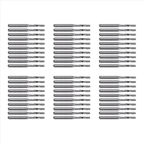 60 Brocas Fresadoras de Carburo de 2 mm X 15 mm para Máquina de Grabado