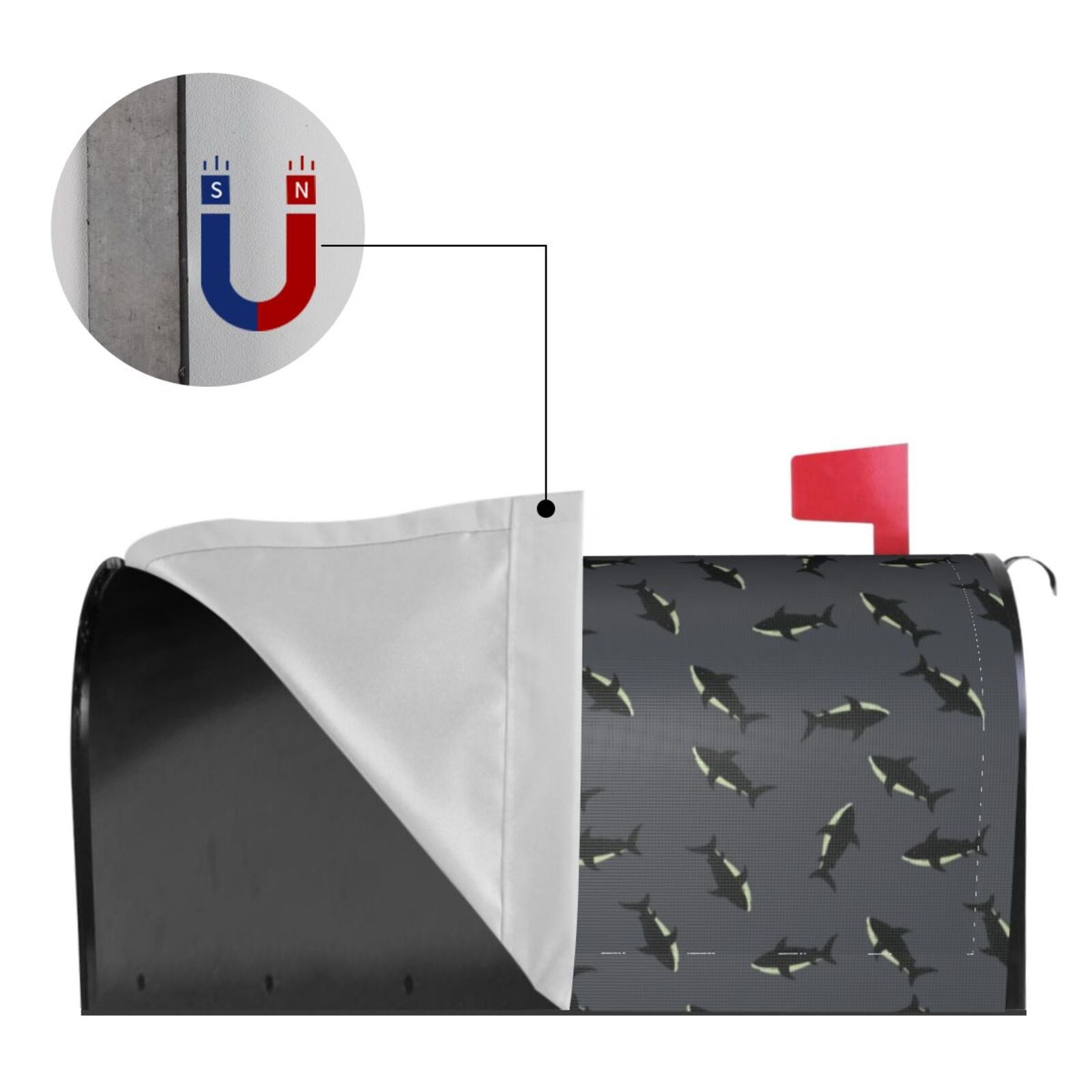 Kdxio Magnetic Mailbox Cover 21x18 in Mailbox Cover Outdoor Decoration Holiday Mailbox Covers for Home Garden Yard-21x18 in