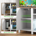 thumbnail image 4 of 52" Aquarium Cabinet with Built-in Power Outlet & Adjustable Shelves - White, 4 of 7