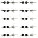 thumbnail image 1 of 10X Zinc Cerradura de la Leva del Armario del Armario del CajÓn del BuzÓn del Gabinete del Escritorio de la Computadora de la AleaciÓn con Las Llaves, Plata, 1 of 8