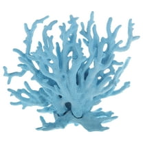 Unique Bargains 1 Pcs Coral Reef Decor Mini Faux Coral Decor for Aquarium Decorations 16x13.5cm Blue