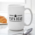 thumbnail image 6 of CafePress - Papa Bear Mugs - 15 oz Ceramic Large White Nolvety Mug, 6 of 6