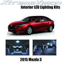 XtremeVision Interior LED for Mazda 3 2015 6 Pieces Cool White Interior LED Kit   Installation Tool