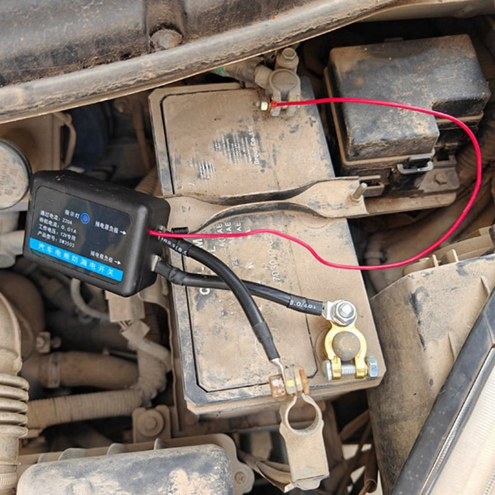 Remote Battery Disconnect Switch 12V 260A Kill Switch Automatic Power Off Prevent Battery Drain with Remote Car Truck,B