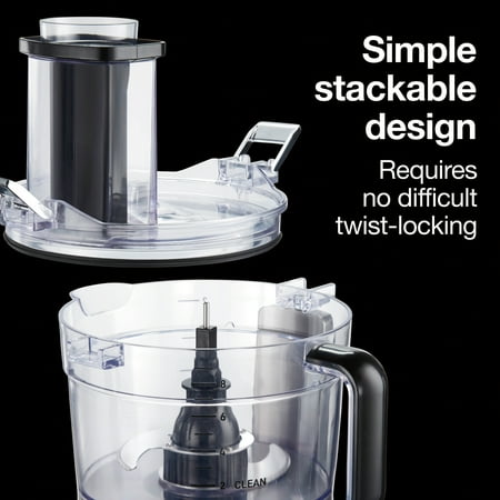 Proctor Silex Quick Clean 9 Cup Food Processor with Infinite Speed Control - SILVER
