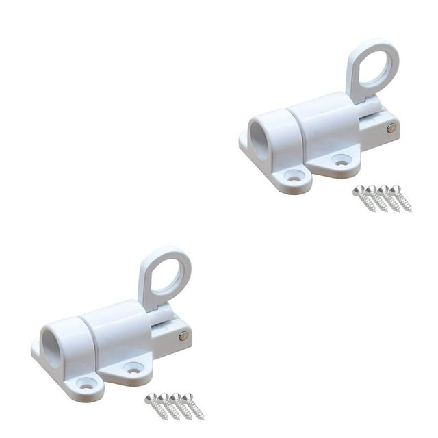 Scienceny Hot Xd-Aluminium Legering Beveiliging Automatische Venster Gate Lock Voorjaar Bounce Deur Klink Black Silver Type1 NO1
