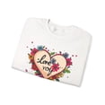 thumbnail image 4 of Big Heart Sweatshirt, Floral Heart Sweatshirt, Floral Love Sweatshirt, Valentine's Day Sweatshirt, Heart Floral Sweatshirt 109, 4 of 49