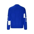 thumbnail image 6 of UAMVSH Women's Casual Long Sleeve Pullover Sweaters Mock Neck fashion Color Block baggy Knitted Sweater pullover Tops(Medium,Blue), 6 of 7