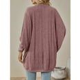thumbnail image 2 of jinghuiyue Women Long Sleeve Cardigans Casual Batwing Sleeve Knitted Coat Loose Open Front Sweater Outwear XL, 2 of 5