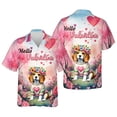 thumbnail image 3 of Hello Valentine’s Day Beagle Flower Crown Romantic Pink Floral Hawaiian Shirt Breathable Summer Unisex Merch Beagles Dog Lover Gifts Idea - 00031, 3 of 6
