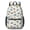Tractor and Stars, variant on Tractor and Haybales White Pattern 17" School Backpacks for Teens,Waterproof Oxford Fabric,S-Shape Padded Straps for School,Travel,Hiking,Camping