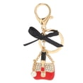 thumbnail image 1 of Llavero con decoración de bolso, llavero de aleación de diamantes de imitación para mujer, llavero con diamantes de imitación, llavero de aleación de diamantes de imitación, rendimiento confiable, 1 of 9