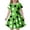 A-Green123, variant on Bobifish Little Girls Casual Dresses Short Sleeve Crew Neck Large Polka Dot Printed Dress Swing Skirt Everyday Outdoor Casual Sundress