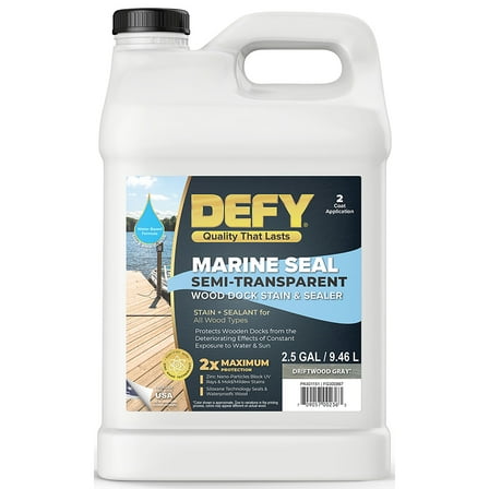 Marine Seal Dock Stain & Sealer Driftwood Gray 2.5gal