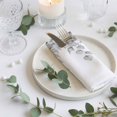 thumbnail image 3 of Cloth Napkins Set of 6 - 20x20 Inches, Eucalyptus Leaves Washable Reusable Table Napkins, Grey Summer Botanical Weeping Soft & Absortbent Dining Napkin for Party Wedding Hotel Restaurant, 3 of 8