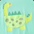 thumbnail image 7 of Enyan Baby Boy Clothes Fall Winter Outfits Infant Boys Long Sleeve Stripe Romper Dinosaur Clothing Set(Green,1-3 Months), 7 of 7