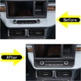 thumbnail image 6 of Car Center Control Air Conditioner Switch Cover Trim Dashboard Frame Compatible with Ford Maverick 2022 2023 Car Center Console Radio Multimedia Control Knob Button Frame Sticker Interior Accessories, 6 of 14