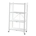thumbnail image 3 of Abbracc Foldable Bookshelf Organization Cart Utensils Rack Book Case Corner Shelf Holder Four Tier White, 3 of 9