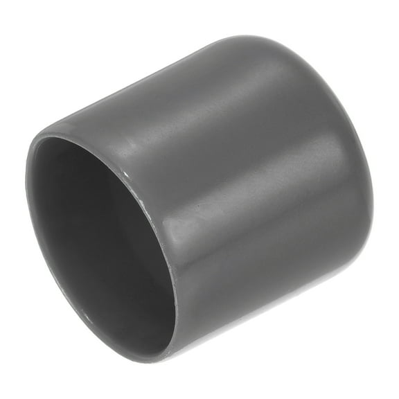 20Pcs Rubber End Caps 25mm(1") ID Vinyl Round Tube Bolt Cap Cover Screw Thread Protectors Dark Grey