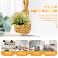 thumbnail image 4 of Mini Hanging Plant Basket with Cotton Rope, Multifunctional Wall Decor Hamper for Indoor and Outdoor Use, 4 of 6