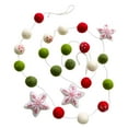 thumbnail image 5 of Christmas Felt Ball Garland Hanging Garland Ornament Soft Felt Material for Holiday Home Festive Scene, 5 of 9
