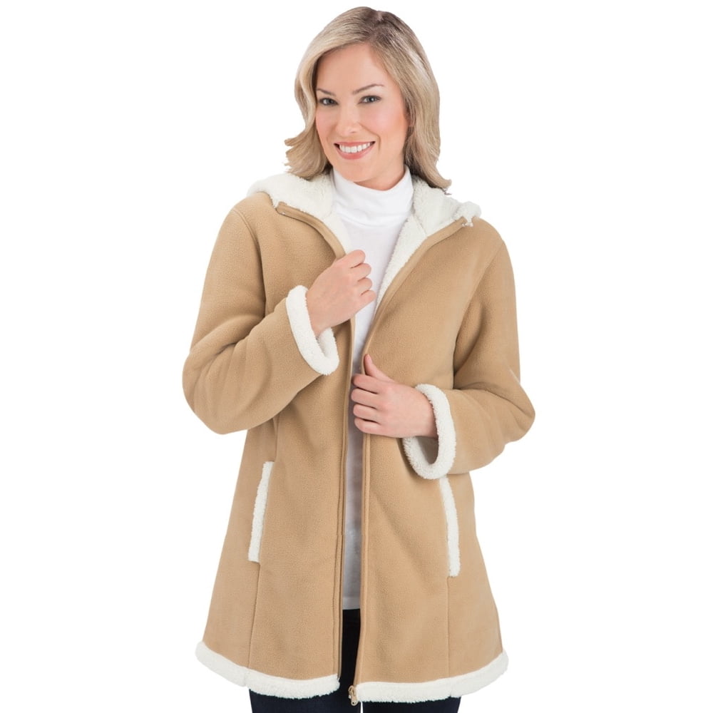 ladies sherpa coat