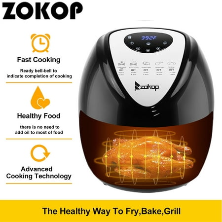 Programmable Air Fryer, 5.6QT Air fryer Oven Oilless Cooker for Fast Healthier Food, 7 Cooking Presets and Heat Preservation Function Air Fryer for Family Home Use - LCD Touch