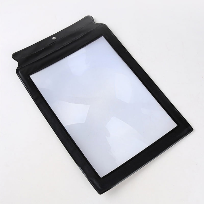 Portable Old Man Ultra-thin 3X Reading Magnifier A4 Full Page Sheet Magnifying Glass Book Reading Lens Reading Glass Lens Magnification 