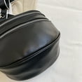 thumbnail image 1 of Bolsa Riñonera multibolsillos Casual PU cuero pecho suave para fiesta (negro), 1 of 9